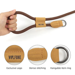 1.8M Hands-Free Running Dog Leash with Adjustable Waist Belt - Heavy-Duty All-Weather Elastic Traction Lead for Large Dogs Walking and Training