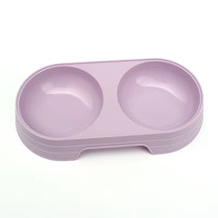 Wheat Straw Pet Double Bowl Dog Bowl Cat Dog Drink Water and Eat Dual-Use Rice Bowl Pet Supplies Cats Feeder Pets Items