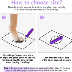 Reflective Strip Design Dog Shoes - Non Slip WaterProof