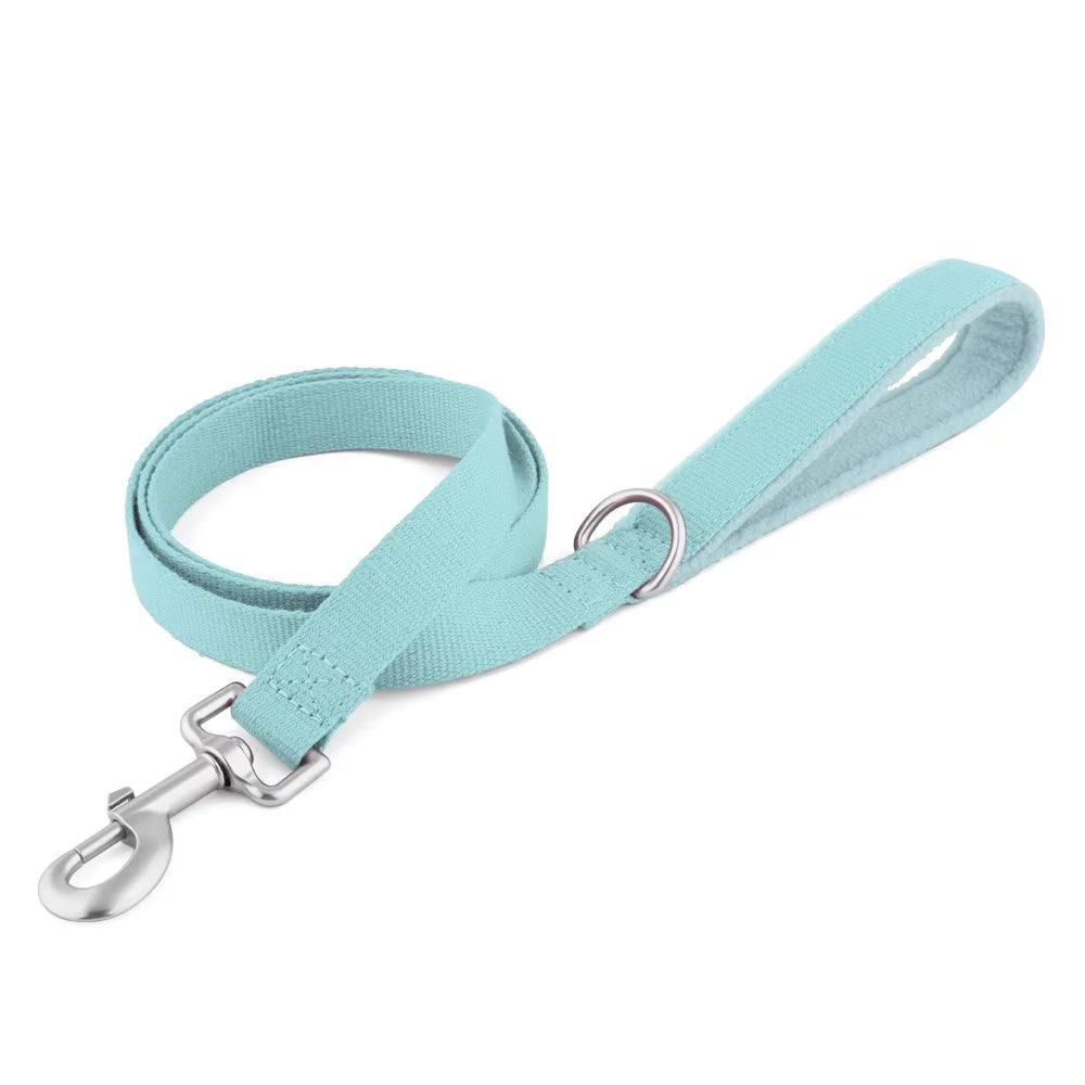 Cotton‑Linen Adjustable Dog Collar & Leash Set – Reflective, Comfortable, Durable Pet Collar for Small, Medium & Large Dogs