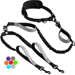 Explosion-Proof Short Elastic Buffer Pet Leash One-Hand Drag Two-Walking Rope Running Dog Accessories for Small Large Dogs