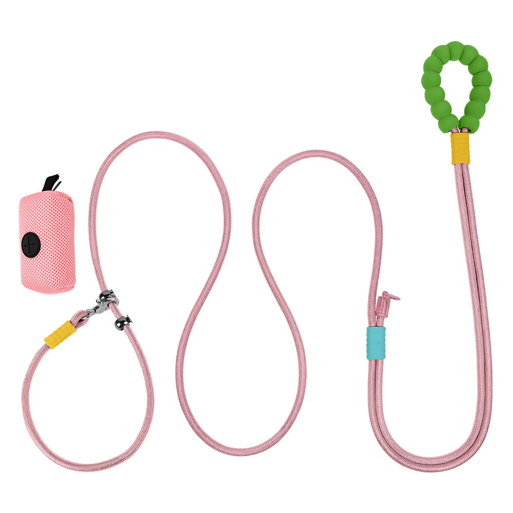 Dog Leash Pets Belt Puppy for Small Medium Dogs Outdoor Walking Reflective Elastic Buffer Pet Supplies Accessories Cross-Body