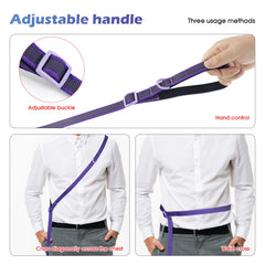 Hands Free Double Handle Dog Leash Adjustable Running Crossbody Leash Waist Belt, Multifunctional for Big Medium Pet Walking