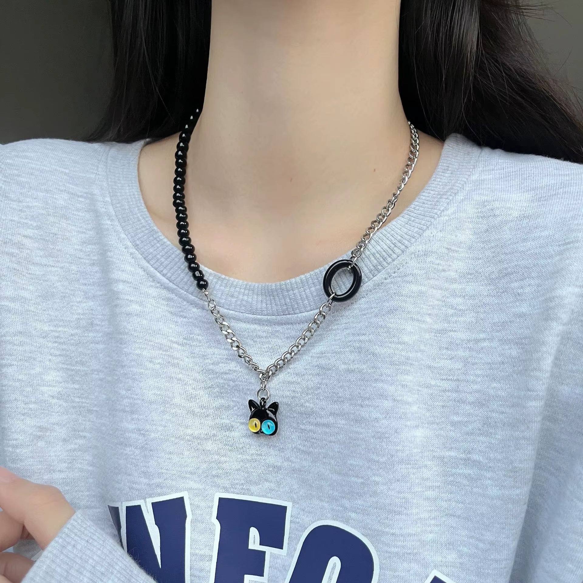 Bold Black Cat Jewellery Collection - Necklace