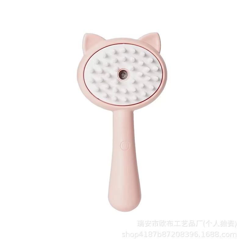 Cross-Border Popular Cat and Dog Pet Spray Massage Comb One-Click Spray Cat Comb Dog Comb Cat Brush Hair Removal Pet Supplies