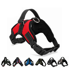 Quick-Release Nylon Dog Harness - Breathable Mesh Puppy Training Vest - Adjustable Reflective Outdoor Harness for Small and Medium Dogs