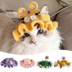 Adjustable Knitted Cute Cat Hat