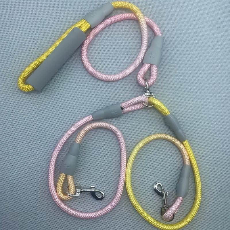 Double Pet Leash with Jewel-Tone Gradient