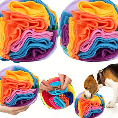 Interactive Pet Snuffle Ball - Mental Enrichment Foraging Toy for Dogs & Cats