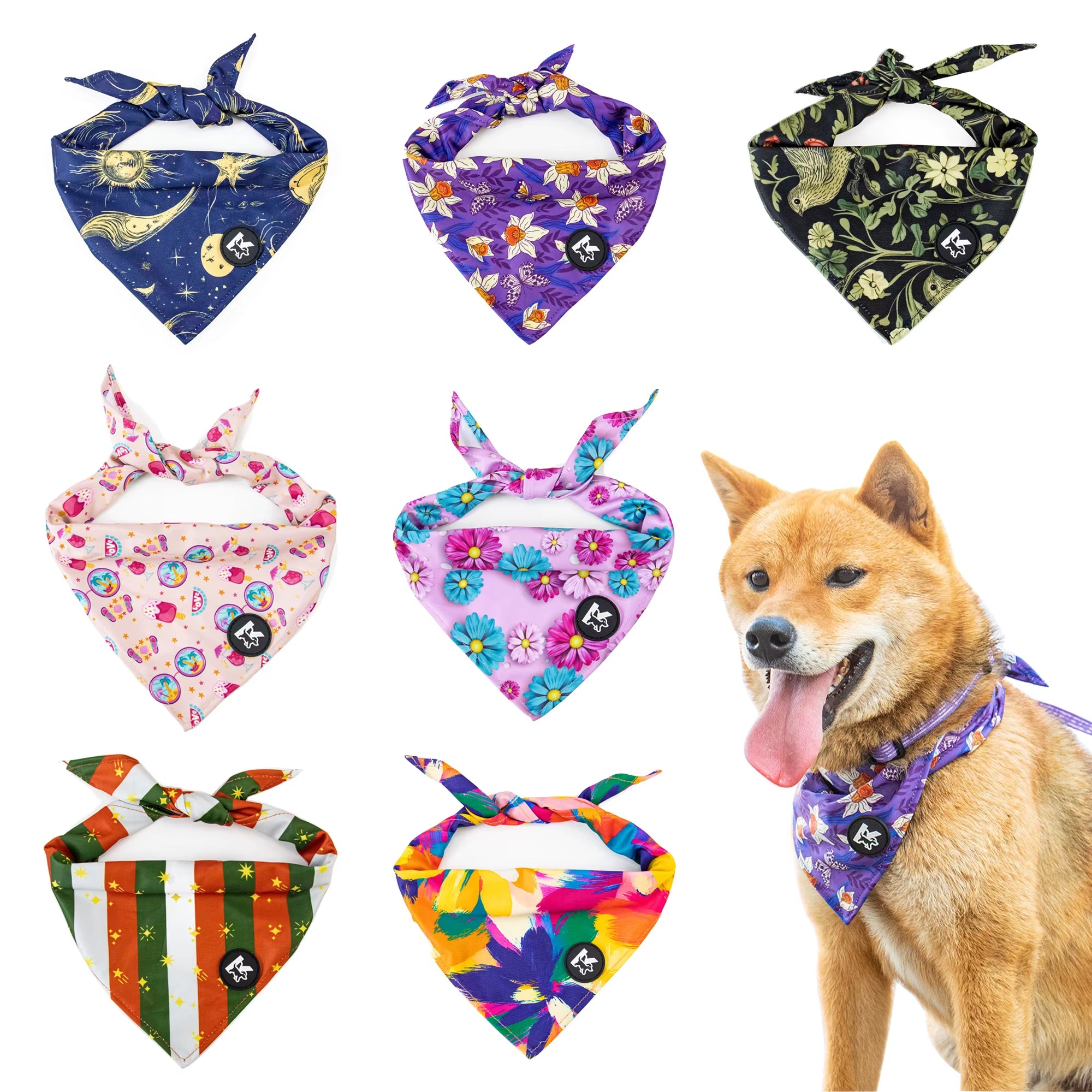 Fashion Floral Pet Bandanas