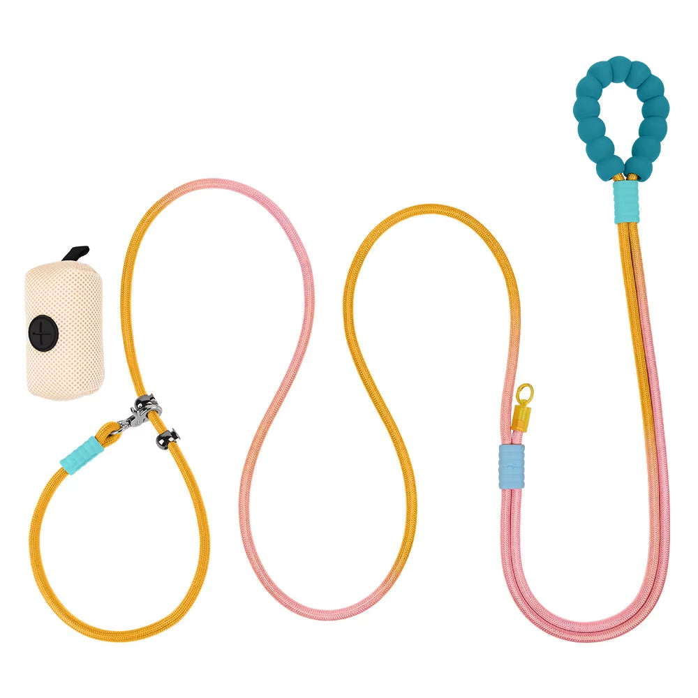 Dog Leash Pets Belt Puppy for Small Medium Dogs Outdoor Walking Reflective Elastic Buffer Pet Supplies Accessories Cross-Body