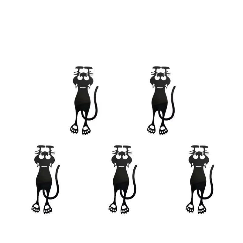 Creative 3D Plastic Stereo Black Cat Bookmarks