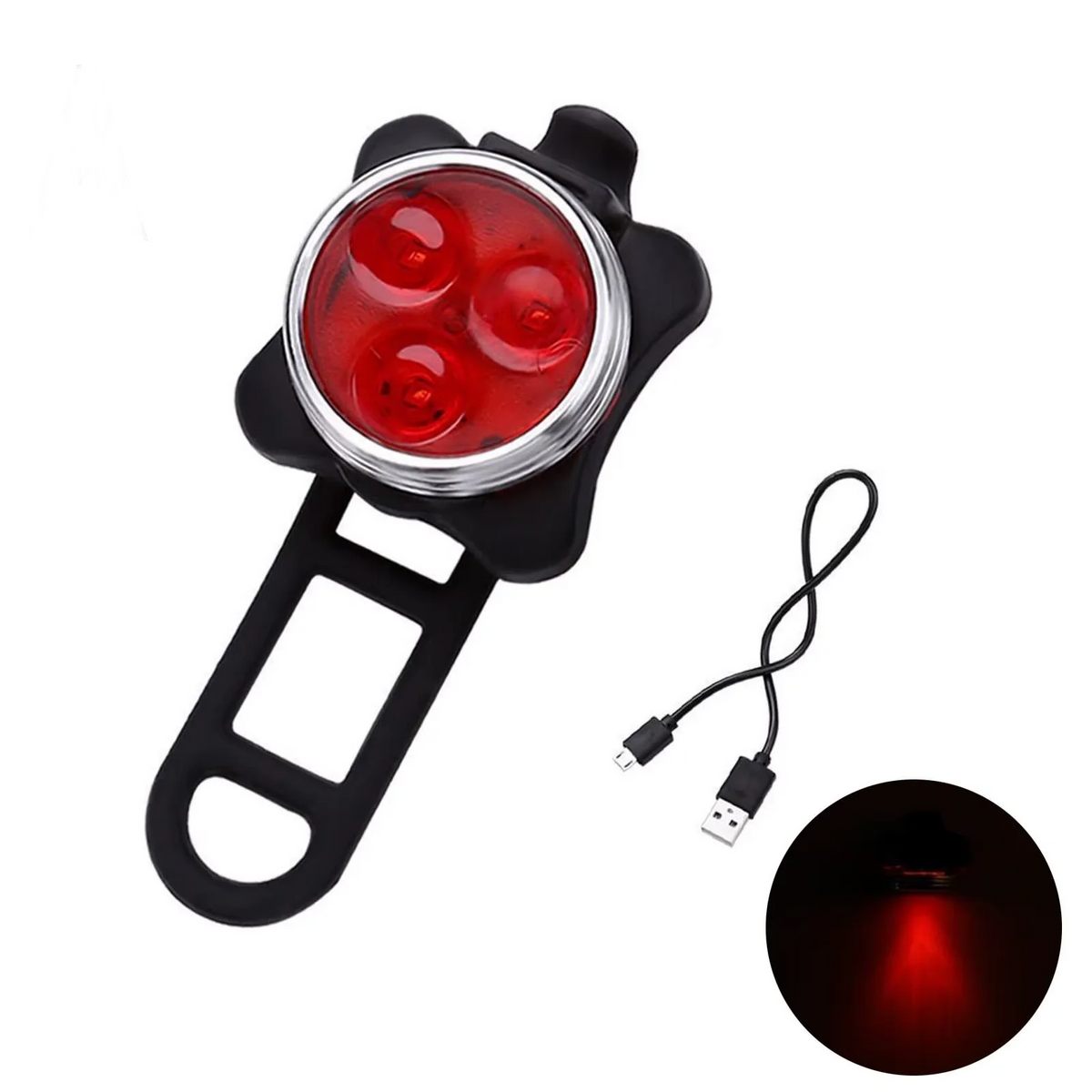 Safety Dog LED Light 4 Modes USB Rechargeable