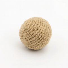 Natural Sisal Rope Toy Balls for Cats & Dogs - Durable Dental Chew Toy
