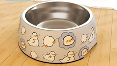 Anti-Tipping Stainless Steel Pet Bowl - Stable Food & Water Dish