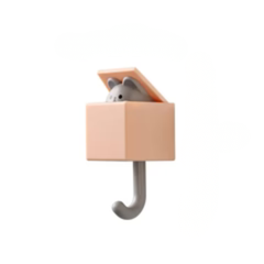 Cute Cat Hook Bathroom Hangers