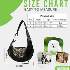 Breathable Mesh Pet Sling Carrier - Hands-Free Travel Shoulder Bag