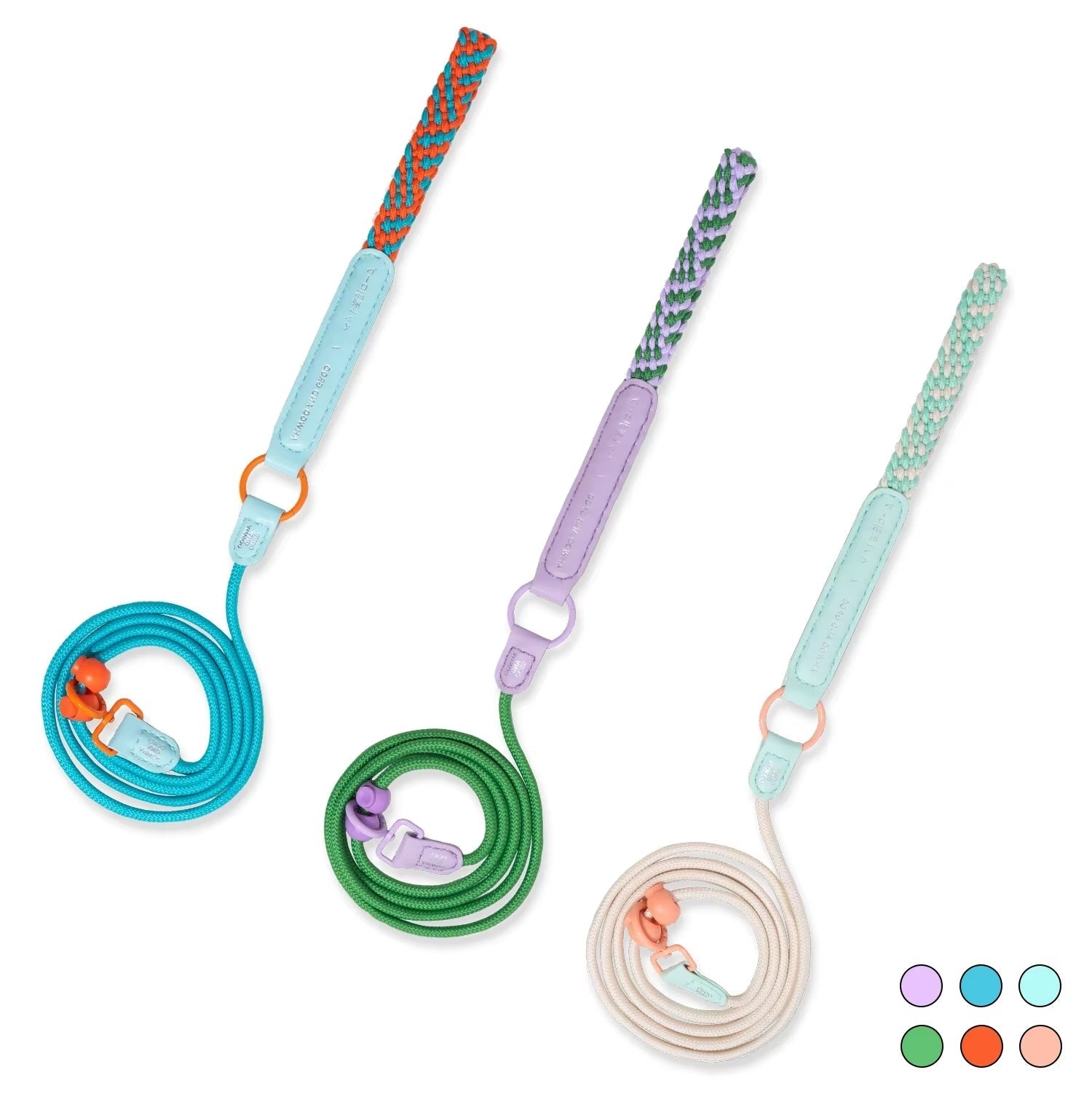 Versatile Dog Leash Collection: Rope, Bungee, Ombre & Padded Comfort