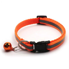 2-Pack Reflective Small Dog Collars with Bell - Adjustable Safety Puppy Collar with Quick-Release Buckle for Small Breeds