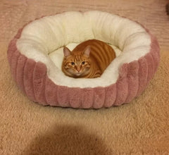 Jumbo Soft Warm Pet Bed - Plush Cozy Sofa with Backrest