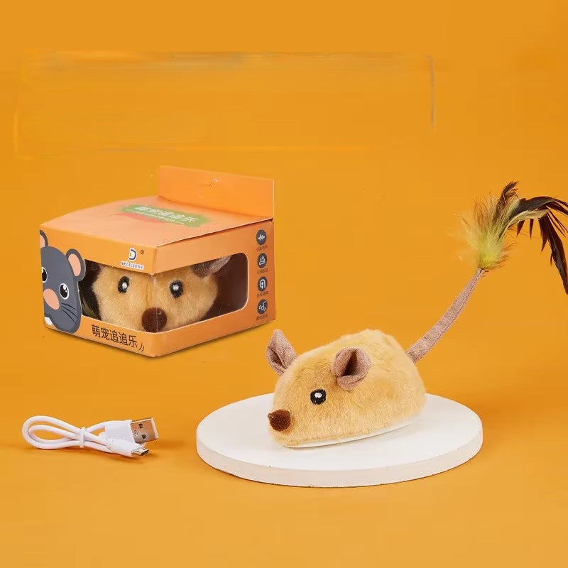 Smart Running Mouse Cat Toy - Interactive USB Rechargeable Motion Toy