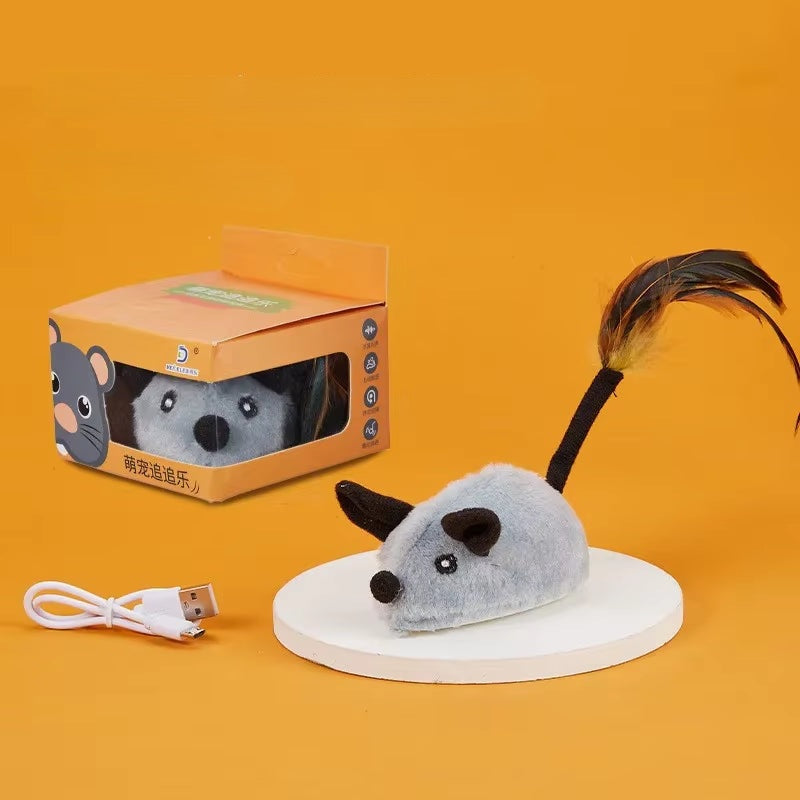 Smart Running Mouse Cat Toy - Interactive USB Rechargeable Motion Toy