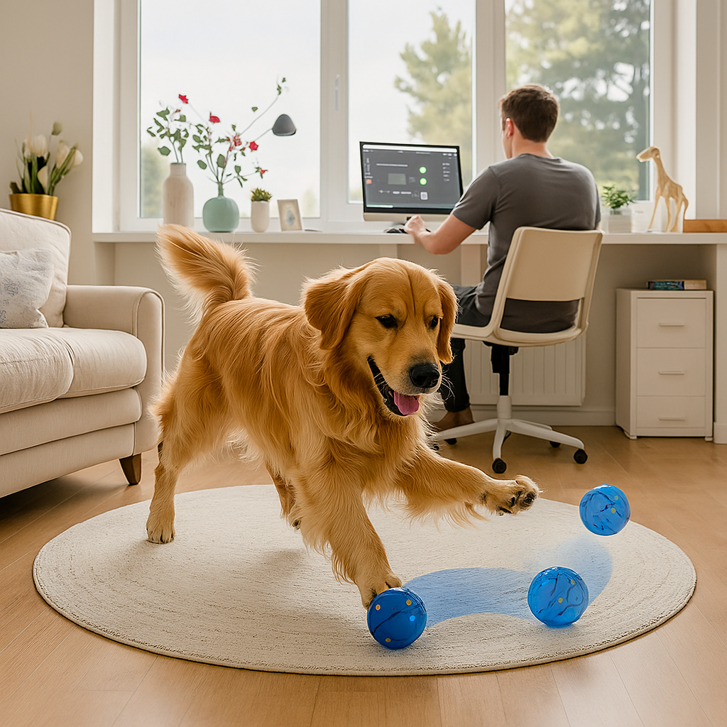 Wicked Interactive Smart Ball - Automatic Rolling Pet Toy for Cats & Dogs