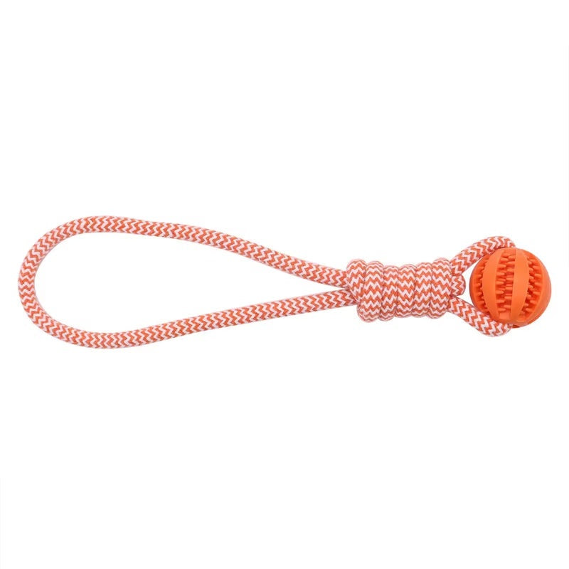 Interactive Rubber Reward Ball - Durable Tug & Treat Toy for Dogs & Cats