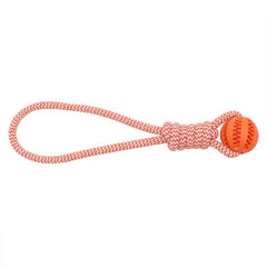 Interactive Rubber Reward Ball - Durable Tug & Treat Toy for Dogs & Cats