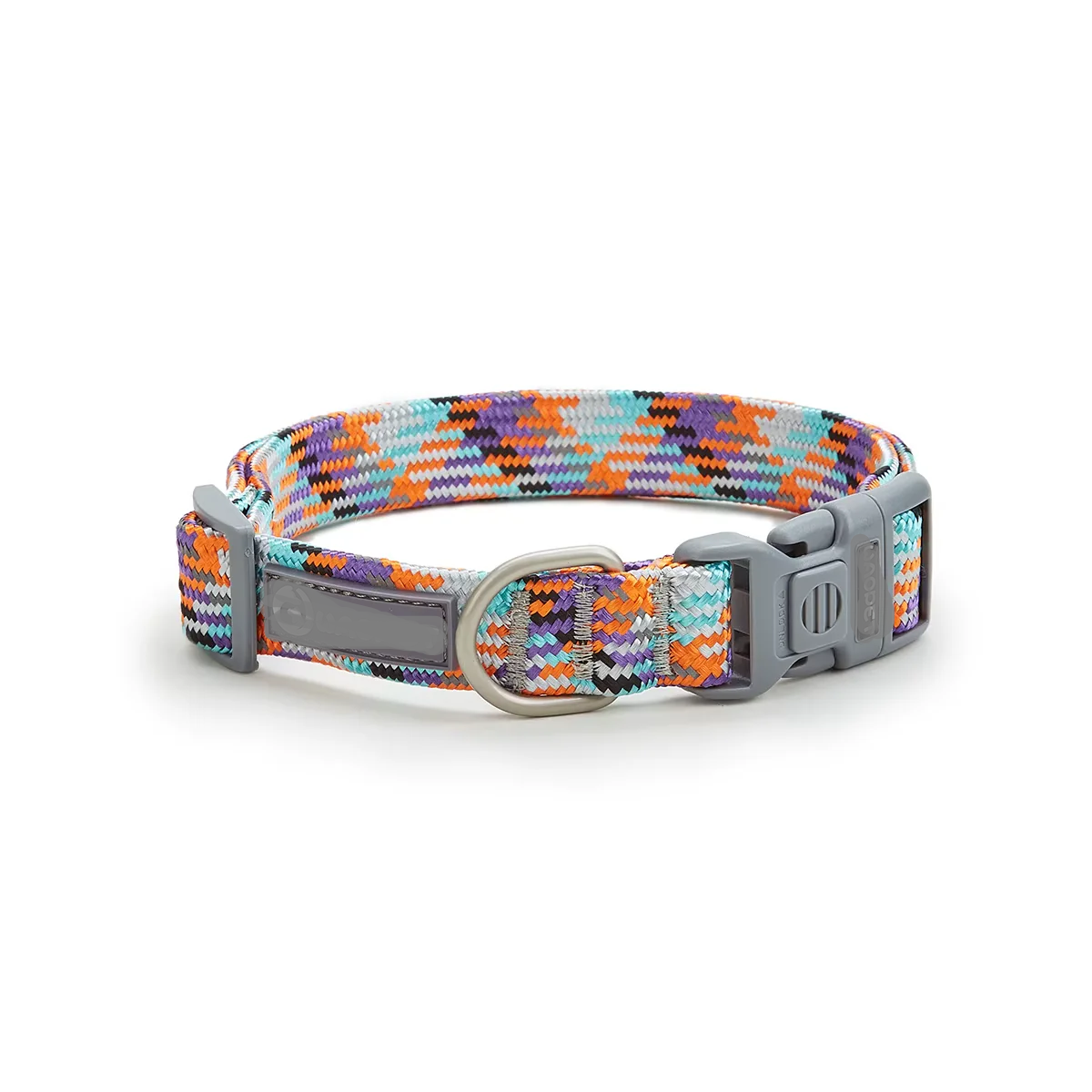 Nylon Dog Collar Adjustable Reflective Pet Collars with Metal Buckle and Quick Release Buckle Large and Medium Dog Pet Collars