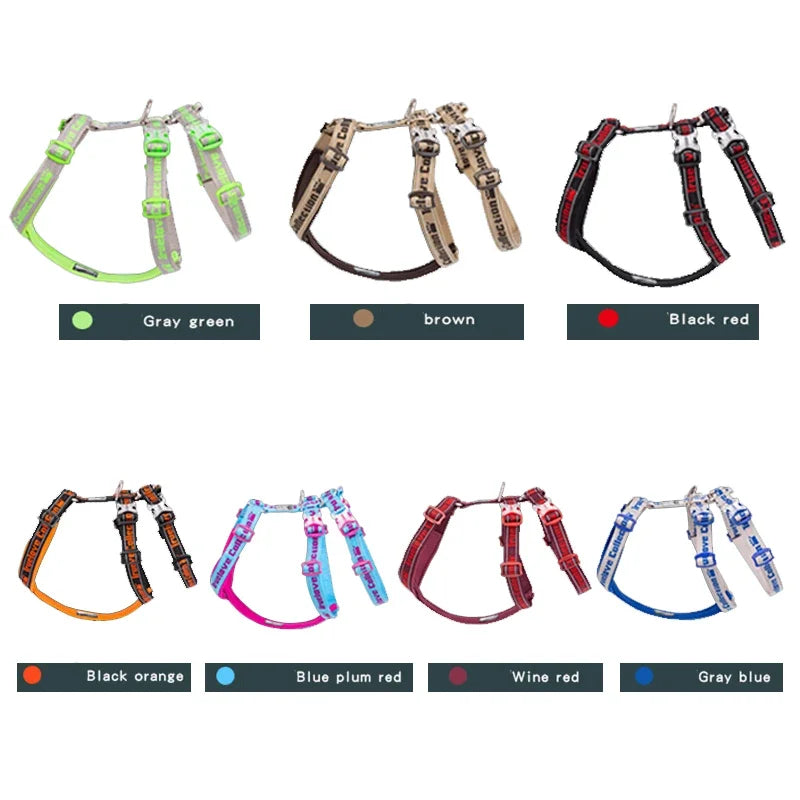 Reflective Back-Slip Dog Harness - Adjustable Walking & Travel Vest