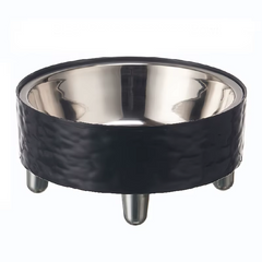 Elevated Stainless Steel Pet Dog Cat Bowl Heighten Neck Protection Food Bowl, Anti-Dumping, Non-Slip, Suitable for Kittens and P