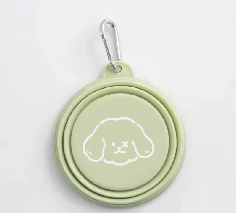 Dog Pet Folding Silicone Bowls 350Ml/650Ml Outdoor Travel Foldable Portable Cat Food Water Container Feeding Tray Bowls