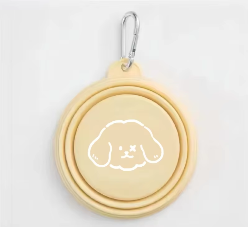 Dog Pet Folding Silicone Bowls 350Ml/650Ml Outdoor Travel Foldable Portable Cat Food Water Container Feeding Tray Bowls