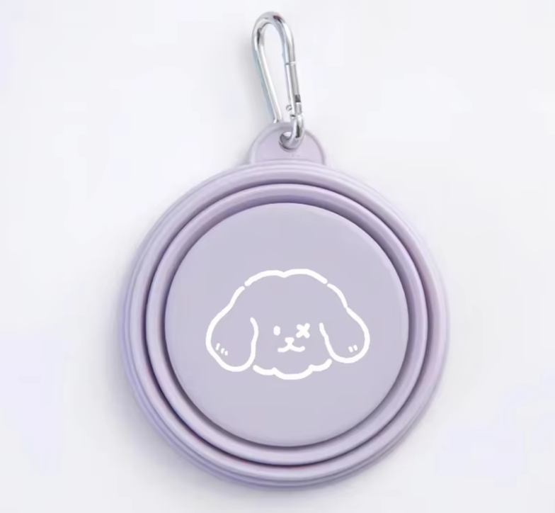 Dog Pet Folding Silicone Bowls 350Ml/650Ml Outdoor Travel Foldable Portable Cat Food Water Container Feeding Tray Bowls