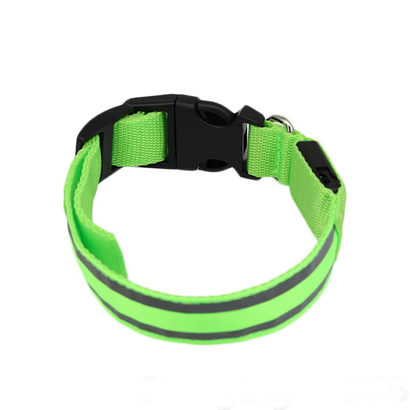 New Dog Light Night Safety Led Dog Collar Glowing Bright Cat Collar Dog Luminous Collar GXQ01