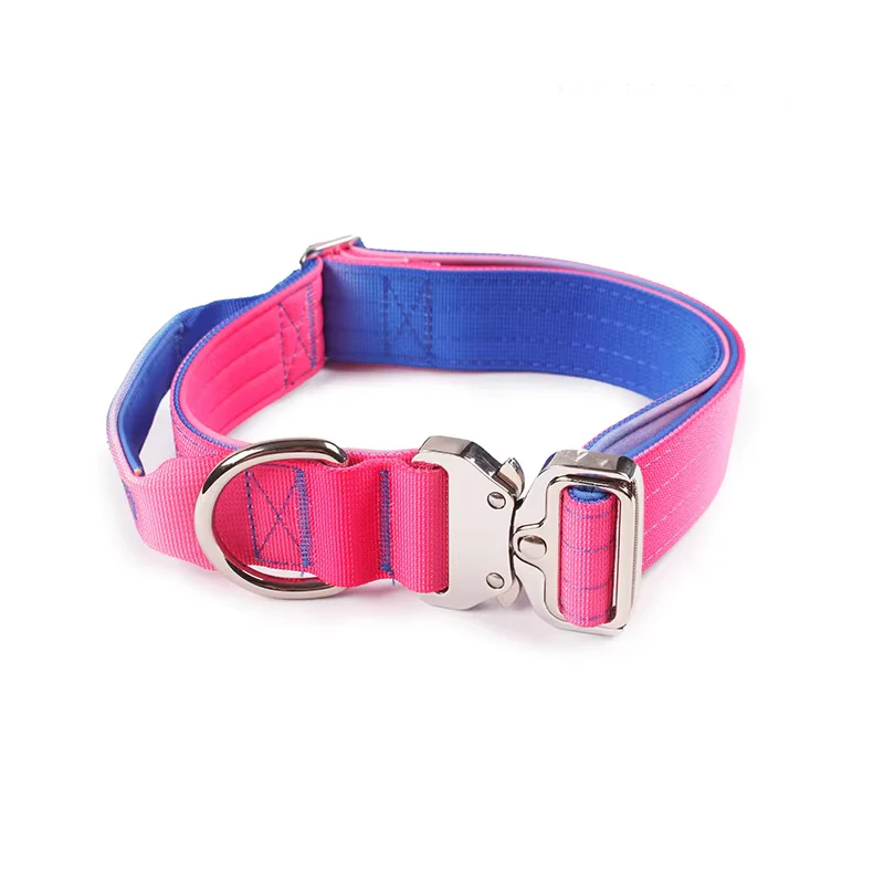5CM Tactical Training Pet Collar with Gradient Color Anti-Pull Design Extra-Wide & Reinforced for Large Dogs Pet Supplies