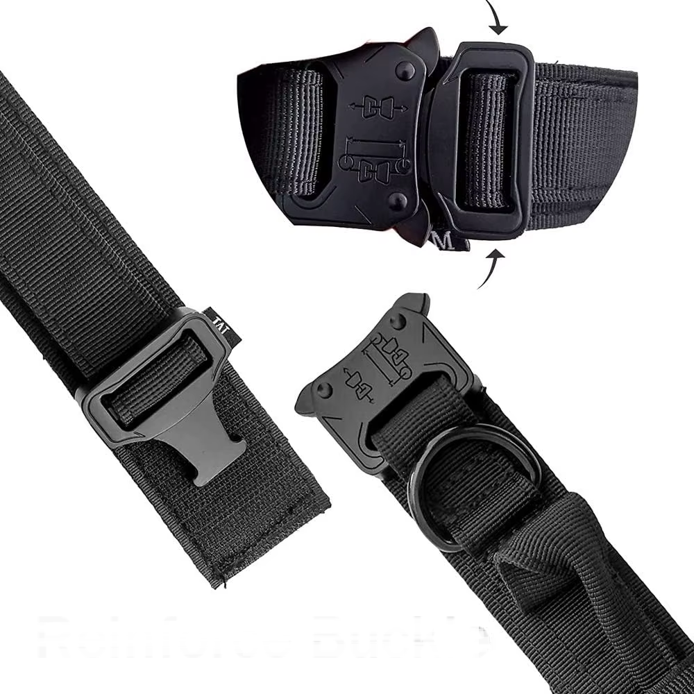 Dog Collar Durable Tactical Leash Set Adjustable Pet Collar Leash Medium Large Dog German Shepherd Training Accessories