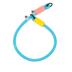 P-Chain Slip Collar | Anti-Slip Wear-Resistant Pet Training Collar | Cotton Candy Style Adjustable Rope Collar - Blue