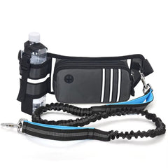 Bungee Waist Dog Leash – Hands‑Free Running & Walking Belt with Fanny Pack, Shock‑Absorbing Lead for Medium & Large Dogs