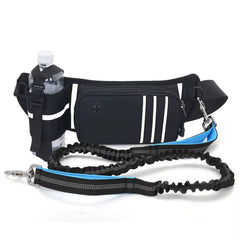 Bungee Waist Dog Leash – Hands‑Free Running & Walking Belt with Fanny Pack, Shock‑Absorbing Lead for Medium & Large Dogs