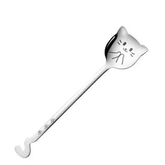 Funny Cat Spoon – Cute Cartoon Meow Teaspoon for Coffee, Dessert & Gifts