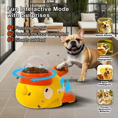Interactive Little Yellow Duck Pet Feeder – Puzzle Food Dispenser Toy for Dogs & Cats | Anti‑Slip Bottom, Slow Feeder, Puppy Training Food Machine