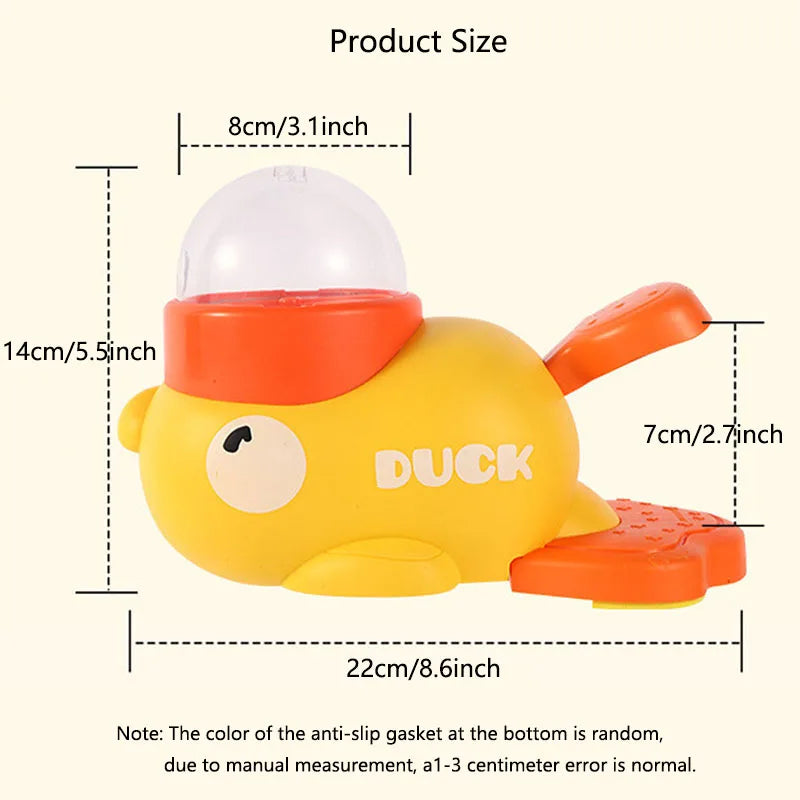 Interactive Little Yellow Duck Pet Feeder – Puzzle Food Dispenser Toy for Dogs & Cats | Anti‑Slip Bottom, Slow Feeder, Puppy Training Food Machine