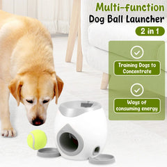 Automatic Dog Ball Launcher – Interactive Treat‑Dispensing Training Toy