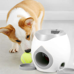 Automatic Dog Ball Launcher – Interactive Treat‑Dispensing Training Toy