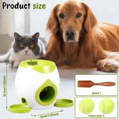 Automatic Dog Ball Launcher – Interactive Treat‑Dispensing Training Toy