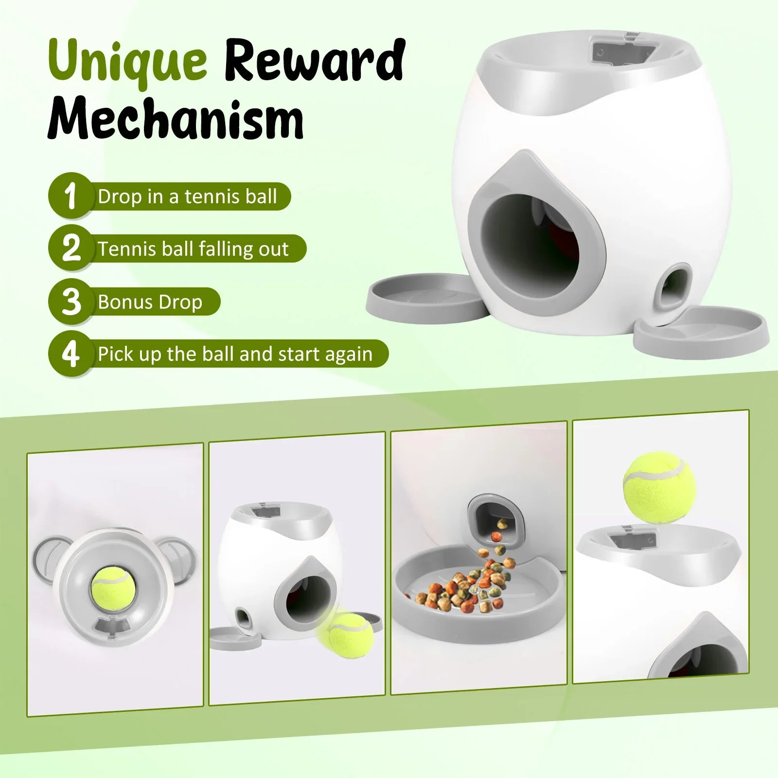 Automatic Dog Ball Launcher – Interactive Treat‑Dispensing Training Toy