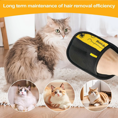Pet Electrostatic Hair Removal Gloves – Dog & Cat Grooming Brush Gloves for Fur, Lint & Dust Removal on Clothes, Carpets & Furniture
