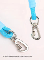Hands-Free Dog Leash with Adjustable Waist Belt - Heavy-Duty Climbing Rope Running and Jogging Lead with Soft Padded Control Handle